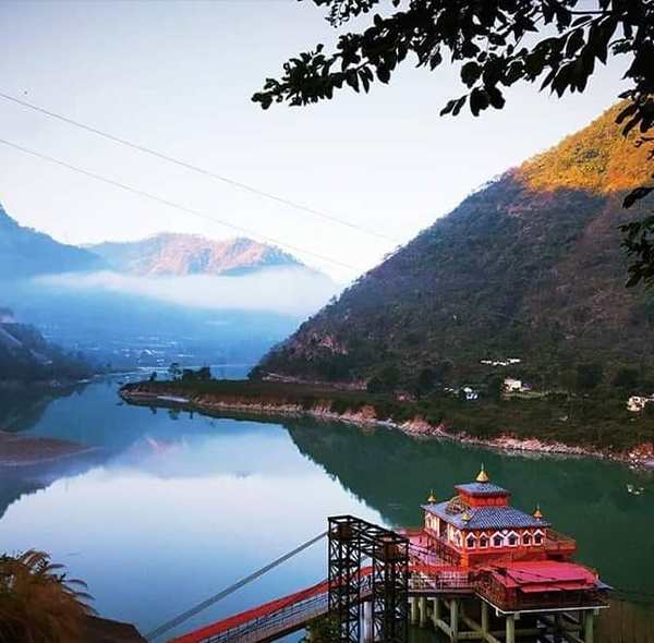 Alaknanda River Dhari Devi Temple, Chardham Yatra, ParyatanAdventures Dang Chaura, Uttarakhand